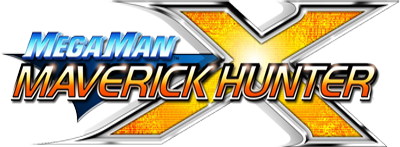 Mega Man Maverick Hunter X logo for PSP